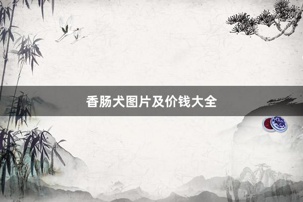 香肠犬图片及价钱大全